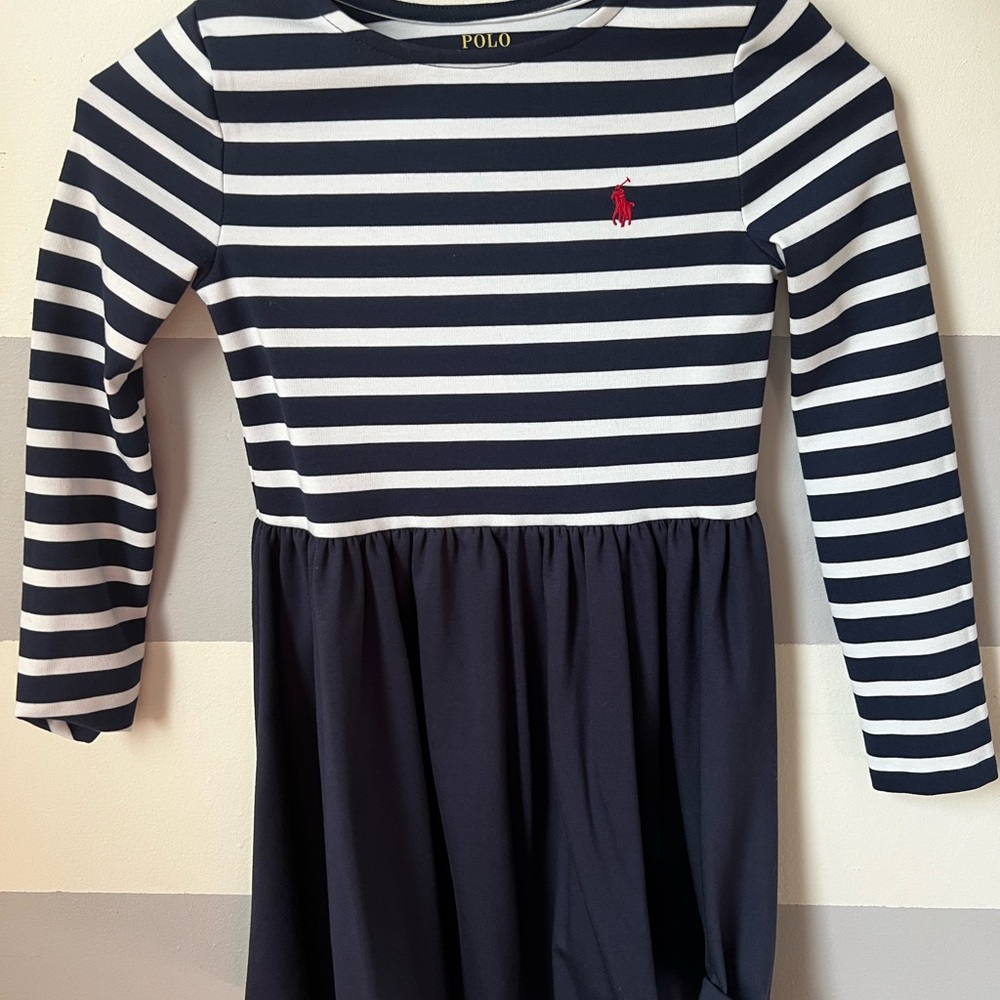 Polo by Ralph Lauren Navy and Cream Striped Top